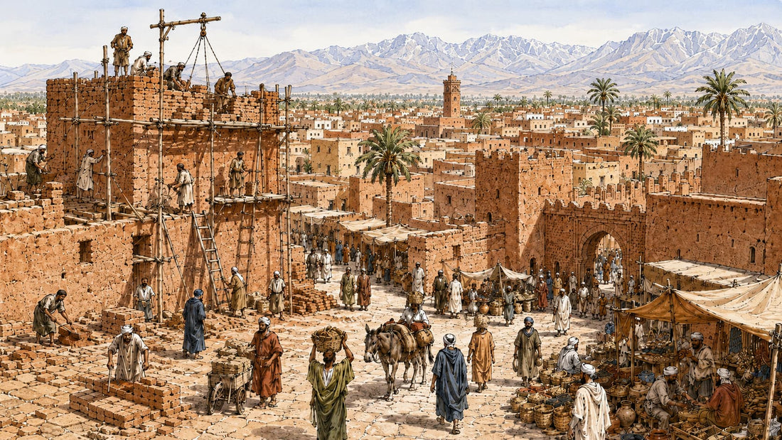 Urban growth in Almoravid Marrakech, late 11th–early 12th century.