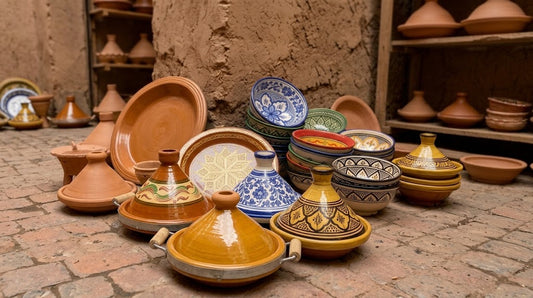 Moroccan tagines and regional pottery