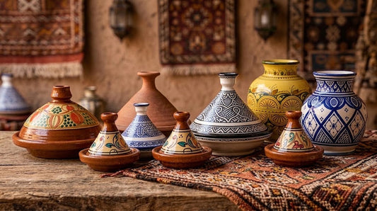Moroccan clay tagines and pottery